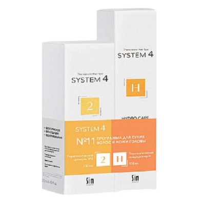 Sim System 4 №11 - Программа №11 для сухих волос и кожи головы (шампунь 250 мл + кондиционер 150 мл)