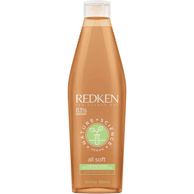 Redken Nature + Science All Soft Shampoo - Шампунь для укрепления и придания мягкости сухим и ломким волосам 300 мл