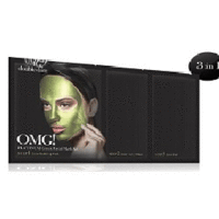 Double Dare OMG  Platinum Green Facial Mask Kit - Маска трехкомпонентная для ухода за кожей лица (зеленая)