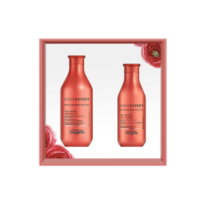 L'Oreal Professionnel Serie Expert Inforcer - Весенний набор (шампунь 300 мл, смываемый уход 200 мл)  