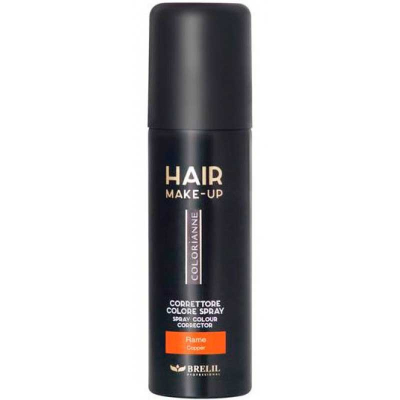 Brelil Colorianne Make-Up - Спрей-макияж для волос медный 75 мл