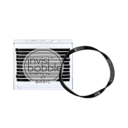 Invisibobble Basic True Black - Резинка для волос (черная) 10 шт