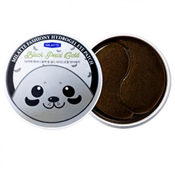 Milatte Fashiony Black Pearl Gold Hydrogel Eye Patch - Патчи для кожи вокруг глаз с черным жемчугом и золотом 90 гр (60 шт)