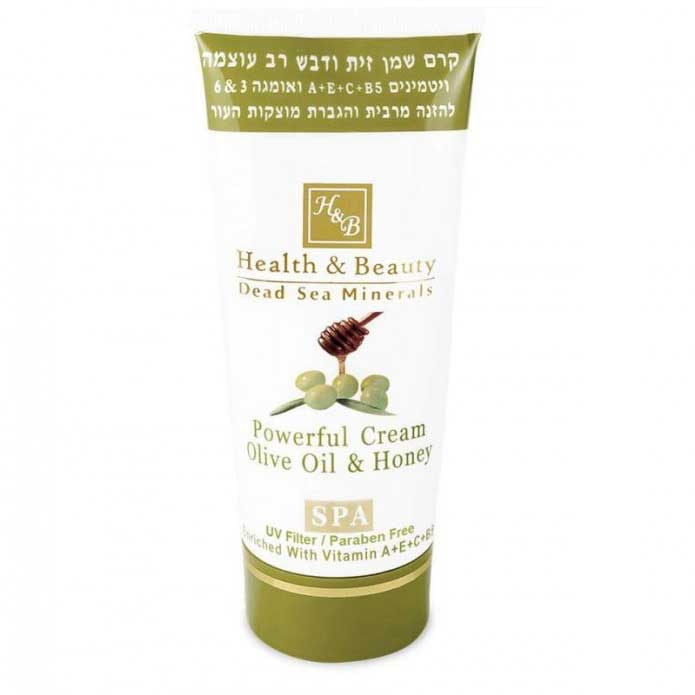 Health and Beauty Cream Powerful Olive Oil and Honey - Интенсивный крем на основе оливкового масла и меда 180 мл