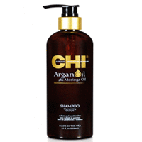 CHI Argan Oil Shampoo - Увлажняющий шампунь с экстрактом масла Арганы и дерева Маринга 340 мл
