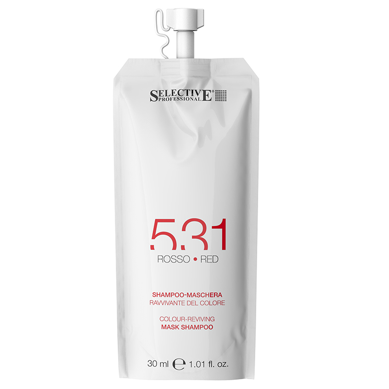 Selective 531 Shampoo-Maschera Red - Шампунь-маска для возобновления цвета волос (красный) 30 мл