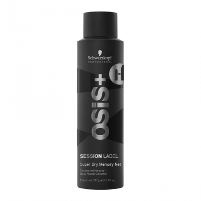 Schwarzkopf Osis+ Session Label Super Dry Memory Net - Концентрированный лак сильной фикасции 150 мл