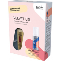 Londa Multiplay + Velvet Oil - Подарочный набор (спрей с морской солью 150 мл + масло 100 мл)