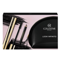 Collistar Look Infinito Set - Набор для макияжа (тушь для ресниц черная 11мл + карандаш для глаз черный 0,8г + косметичка)