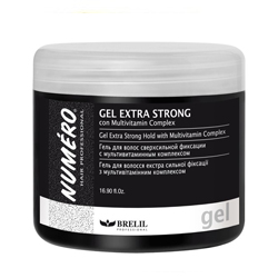 Brelil Numero Gel Extra Strong - Гель экстра сильной фиксации c комплексом мультивитаминов 500мл