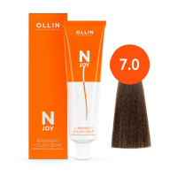 Ollin Professional N-Joy - Перманентная крем-краска для волос 7/0 русый 100 мл