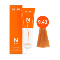 Ollin Professional N-Joy - Перманентная крем-краска для волос 9/43 блондин медно-золотистый 100 мл