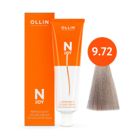 Ollin Professional N-Joy - Перманентная крем-краска для волос 9/72 блондин коричнево-фиолетовый 100 мл