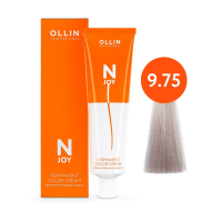 Ollin Professional N-Joy - Перманентная крем-краска для волос 9/75 блондин коричнево-махагоновый 100 мл