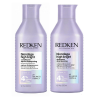 Redken Blondage High Bright Set - Набор для ухода за светлыми волосами (шампунь 300 мл, кондиционер 300 мл)