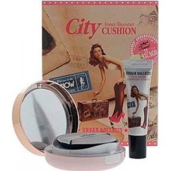 Baviphat Urban Dollkiss City Inner Booster Cushion Set SPF 50+ - Набор подарочный тональная крем - основа 15 г + 10 мл