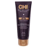 CHI Deep Brilliance Olive&Monoi Optimum Soothe & Protect - Защитный крем для кожи головы и волос 177 мл 