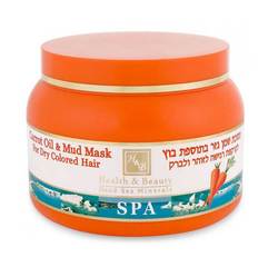 Health and Beauty Carrot Oil and Mud Mask For Dry Colored Hair - Маска из морковного масла на основе минеральной грязи для сухих окрашенных волос 250 мл