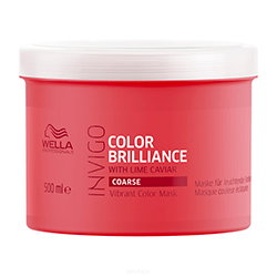 Wella Invigo Color Brilliance - Маска-уход для защиты цвета окрашенных жестких волос 500 мл