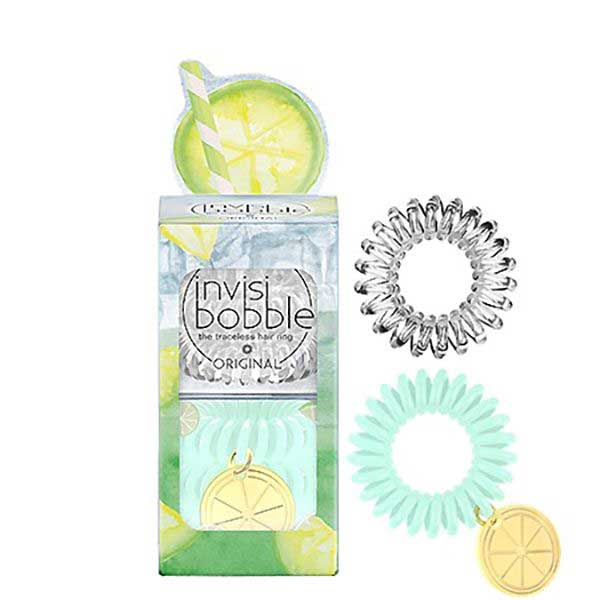 Invisibobble Original Happy Hour Main Squeeze - Набор резинок для волос (прозрачный/лаймовый)