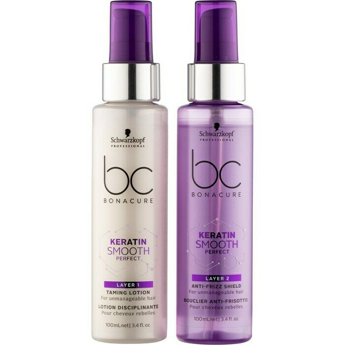 Schwarzkopf BC Bonacure Keratin Smooth Perfect Duo Layering - Двухступенчатый несмываемый уход 2*100 мл