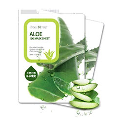 Seantree Aloe 100 Mask Sheet - Маска для лица тканевая с алоэ 20 мл