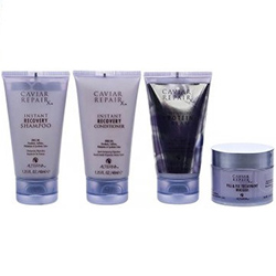 Alterna Caviar Тravel Set Repair - Набор средств по уходу за волосами (восстанавливающий шампунь 40 мл+кондиционер 40 мл+маска 40 мл+протеиновый крем 50 мл)