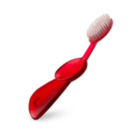 Radius Toothbrush Original - Щетка зубная классическая красная (для левшей)