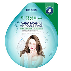 Frienvita Aqua Sponge Sensitive - Ампульная маска-крем для чувствительной кожи с гиалуроновой кислотой, центеллой и пептидами для лица 5*28 г