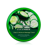 Deoproce Premium Clean and Moisture Cucumber Massage Cream - Крем массажный с экстрактом огурца 300 г
