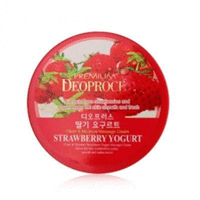Deoproce Premium Clean & Moisture Strawberry Yogurt Massage Cream - Крем массажный с экстрактом клубники 300 г
