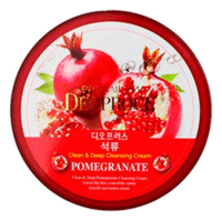 Deoproce Premium Clean & Deep Pomegranate Cleansing Cream - Крем для лица очищающий с экстрактом граната 300 г
