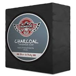 Kondor Hair and Body Handmade Soap Charcoal - Мыло ручной работы "уголь" 130 г