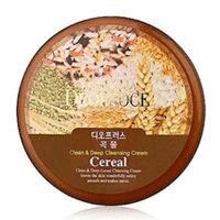 Deoproce Premium Clean & Deep Cereal Cleansing Cream - Крем для лица очищающий зерновой 300 г