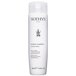 Sothys Essential Preparing Treatments Comfort Cleansing Lotion - Тоник для чувствительной кожи с экстрактом хлопка и термальной водой 200 мл