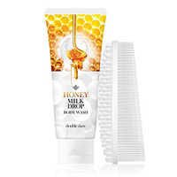 Double Dare OMG Honey Milk Drop + I.M. Buddy - Набор очищающее молочко для тела + массажная силиконовая щетка белая