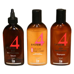 Sim Sensitive System 4 Комплекс от выпадения волос 215 мл + 200 мл + 215 мл