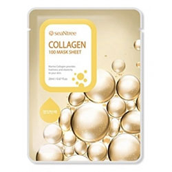 Seantree Collagen 100 Mask Sheet - Маска для лица тканевая с коллагеном 20 мл