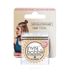 Invisibobble Power To Be or Nude to Be - Резинка для волос в упаковке с подвесом (бежевый) 3 шт