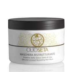 Barex Olioseta Restoring Hair Mask - Маска восстанавливающая с протеинами шелка и эктрактом семян льна 250 мл