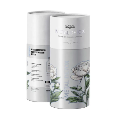 L'Oreal Professionnel Serie Expert Metal Detox - Набор для восстановления окрашенных волос (шампунь 300 мл + маска 250 мл)