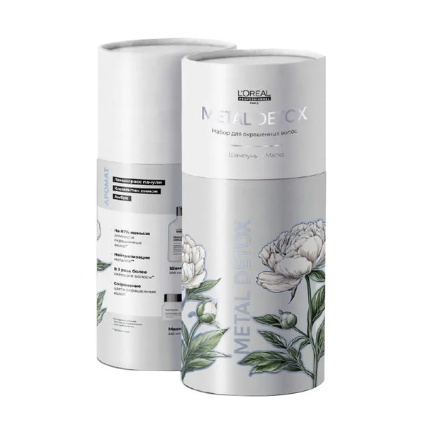L'Oreal Professionnel Serie Expert Metal Detox - Набор для восстановления окрашенных волос (шампунь 300 мл + маска 250 мл)