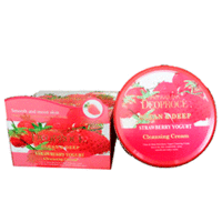 Deoproce Premium Clean and Deep Strawberry Yogurt Cleansing Cream - Крем для лица очищающий с экстрактом клубники 300 г