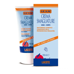 Guam Crema Corpo - Крем против растяжек для тела и груди с гликолевой кислотой 150 мл