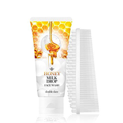 Double Dare OMG Honey Milk Drop + I.M. Buddy - Набор очищающее молочко для лица + массажная силиконовая щетка белая