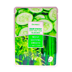 Deoproce Color Synergy Effect Sheet Mask Yellow-Green - Маска тканевая на основе бамбука и огурца 20 г
