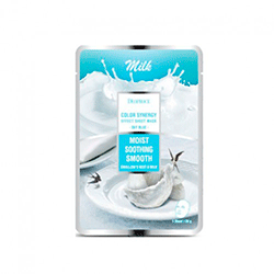 Deoproce Color Synergy Effect Sheet Mask Sky Blue - Маска тканевая молочная 20 г