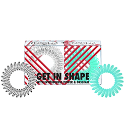 Invisibobble Power and Original Get In Shape - Набор резинок для волос (прозрачный, мятный) 6 шт