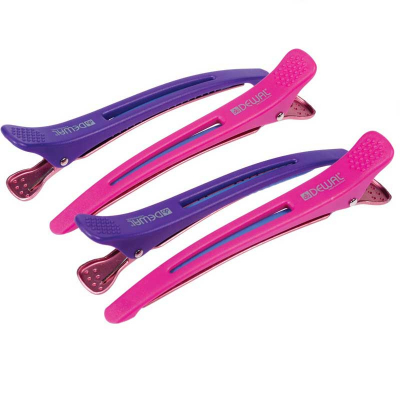 Dewal CL2015 - Зажимы пластик/металл с силиконовой вставкой 11,5 см 4 шт