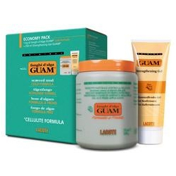 Guam Fanghi D'Alga - Набор для обертывания: Маска антицеллюлитная с охлаждающим эффектом + Гель-лифтинг укрепляющий 1000 г + 250 мл